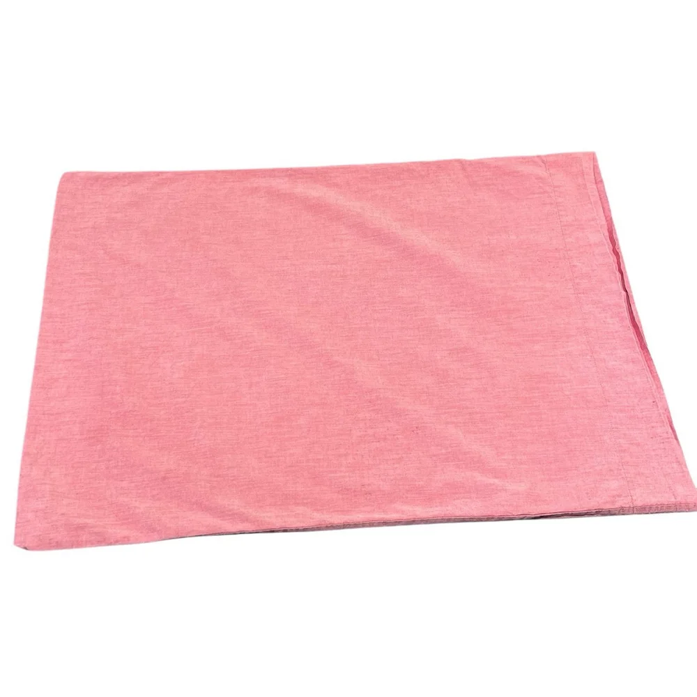 Pottery Barn Kids Pink Light Red Chambray Standard Pillowcase (1) VGUC Read‎
